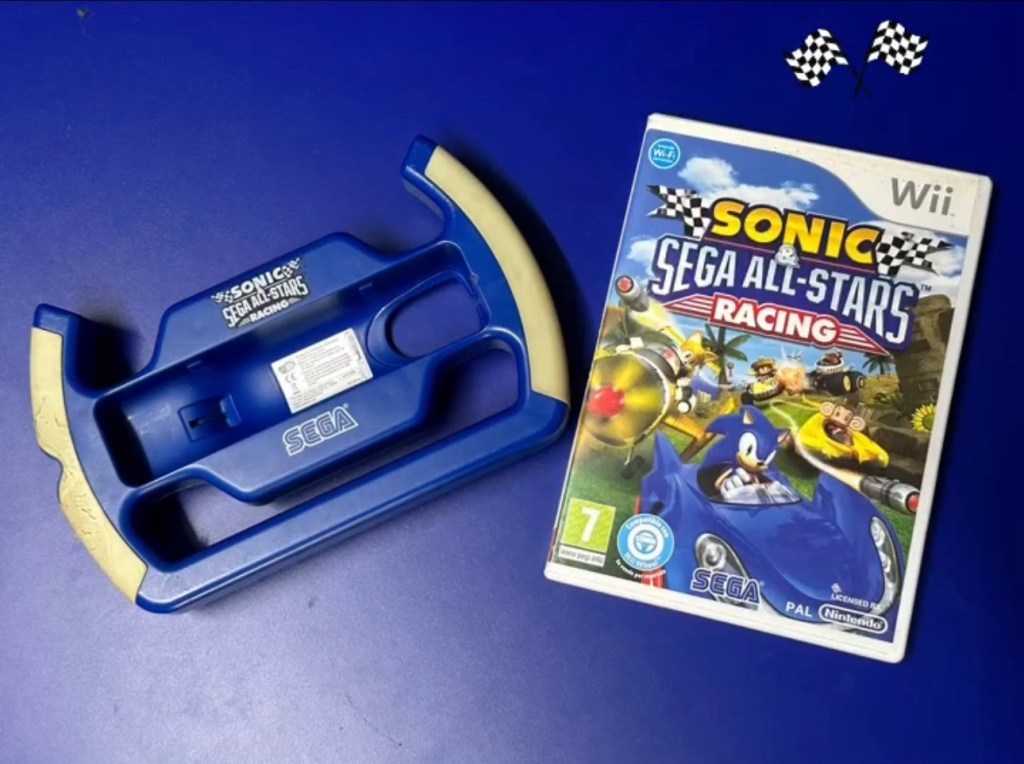 «Sonic Sega all stars Racing» for Wii (2010): A Fun and Colorful Kart Racing Game&nbsp;🦔🚗🍌