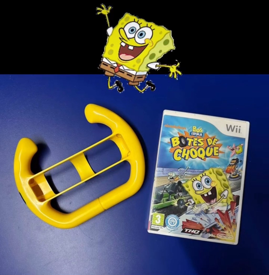 «Bob Esponja Botes de Choque» for Wii (2010): A Fun and Colorful Bumper Car Game&nbsp;🍍🚗🐟