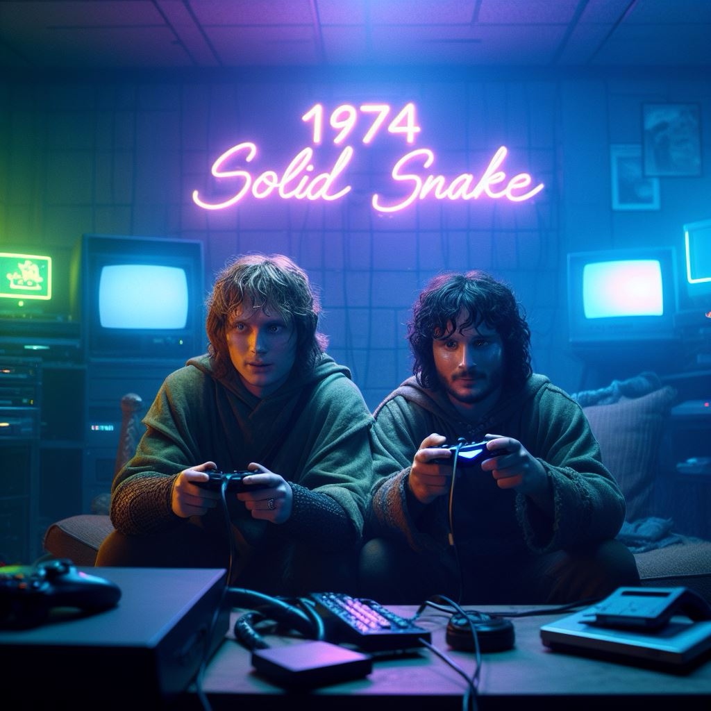 Frodo and Sam Debut: The Hobbits of Middle-earth from The Hobbit (1982) for ZX Spectrum&nbsp;🌋💍🌷