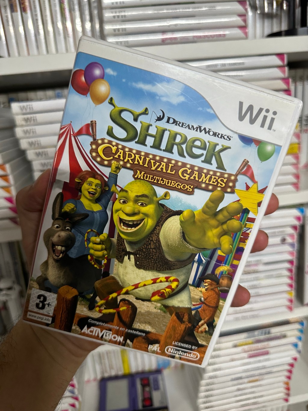 “Shrek Carnival Games” on Wii (2008) – Carnival Fun with Shrek and Friends!&nbsp;🎡🎯🎵