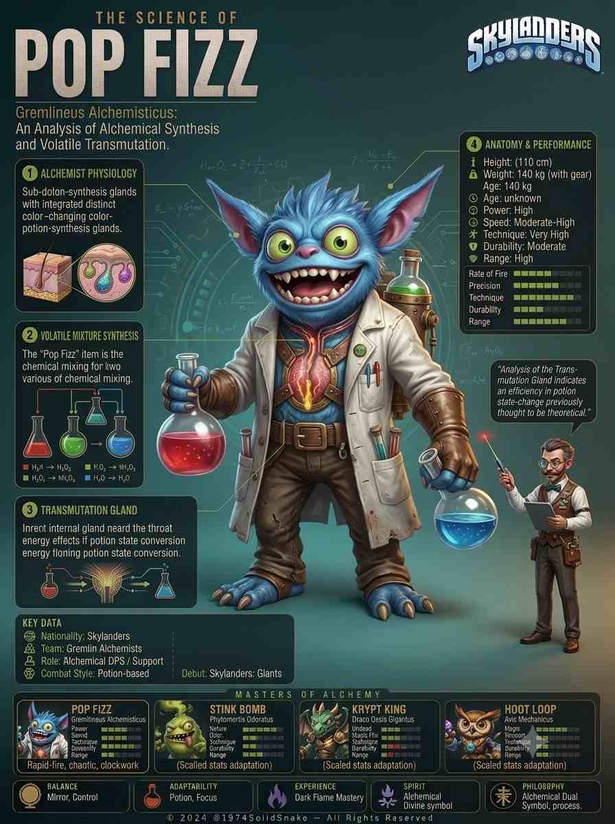 [Infographic] Legends: Pop Fizz (Skylanders)